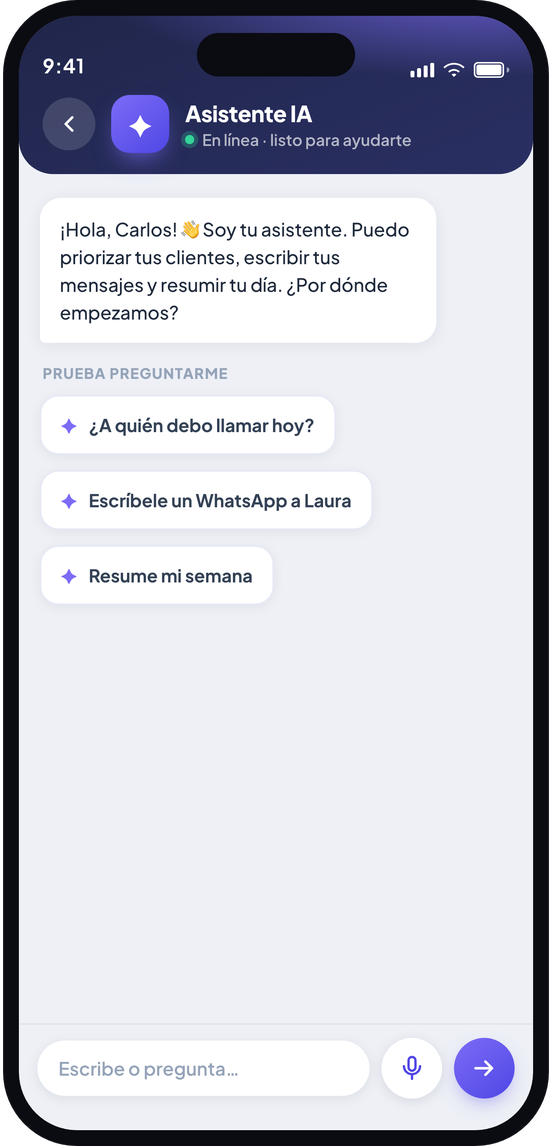 Chat con el asistente de IA